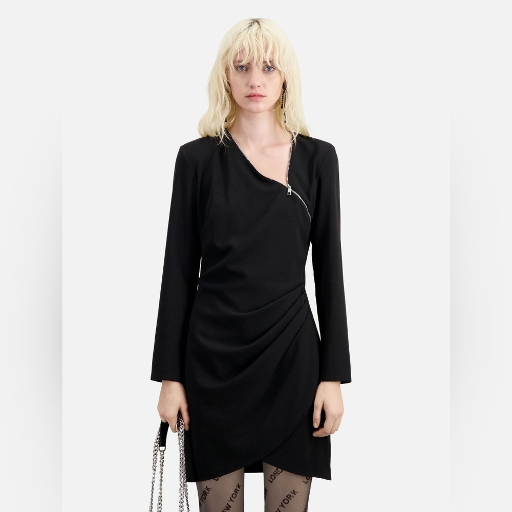 NWT WOMEN'S THE KOOPLES BLACK MINI DRESS SIZE 0